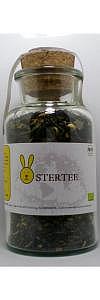 Ostertee schwarz/grün im Korkenglas