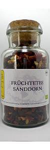 Früchtetee Sanddorn im Korkenglas