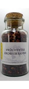 Früchtetee Erdbeer Sahne im Korkenglas