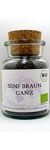 Senf braun ganz Bio im Korkenglas
