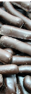 Ingwerstäbchen in Zartbitterschokolade